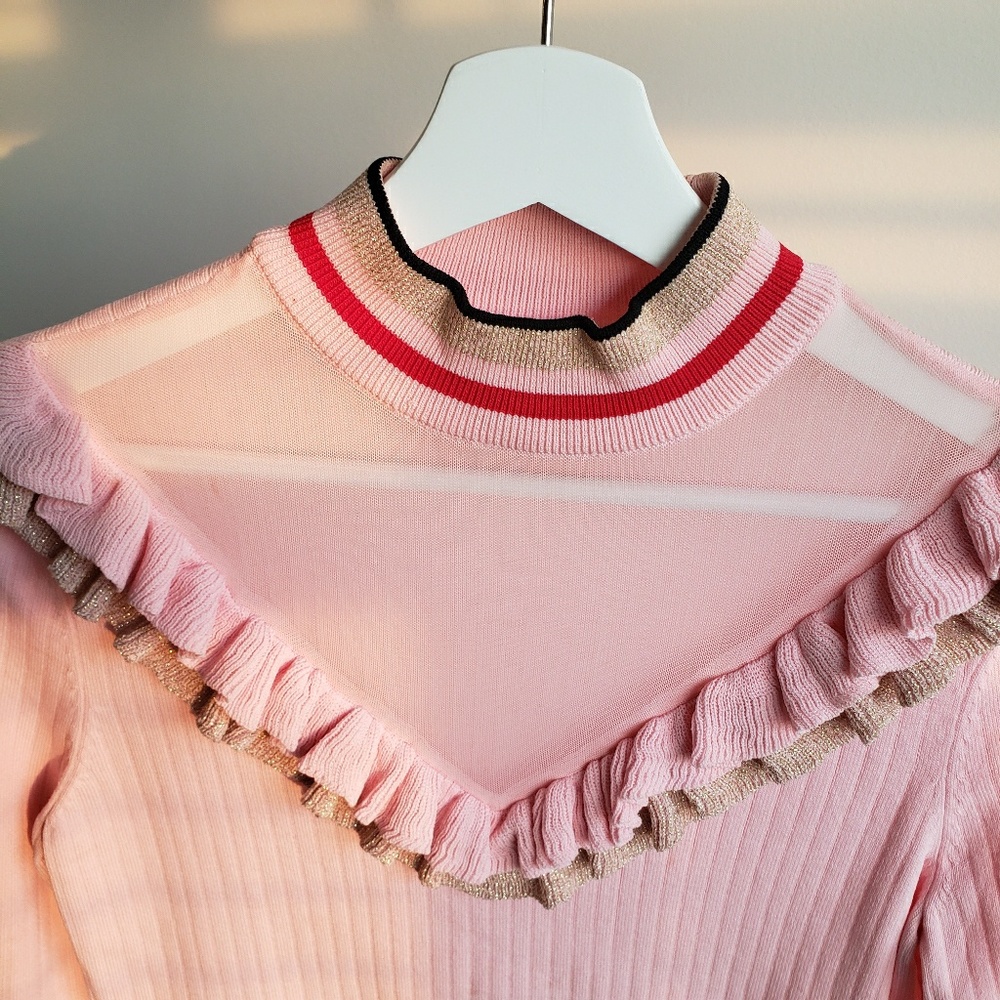 Embellished Long Sleeve Top